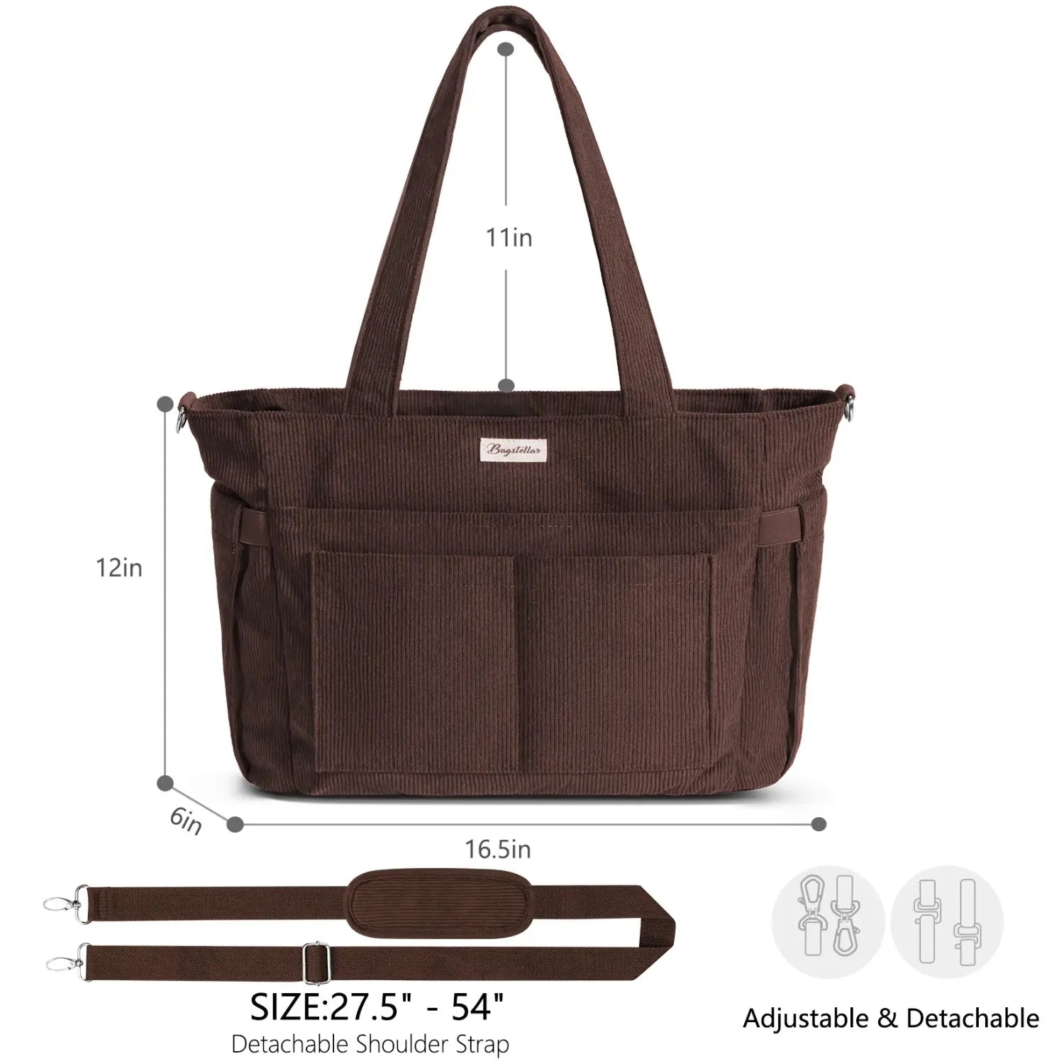 Large Corduroy Tote Bag