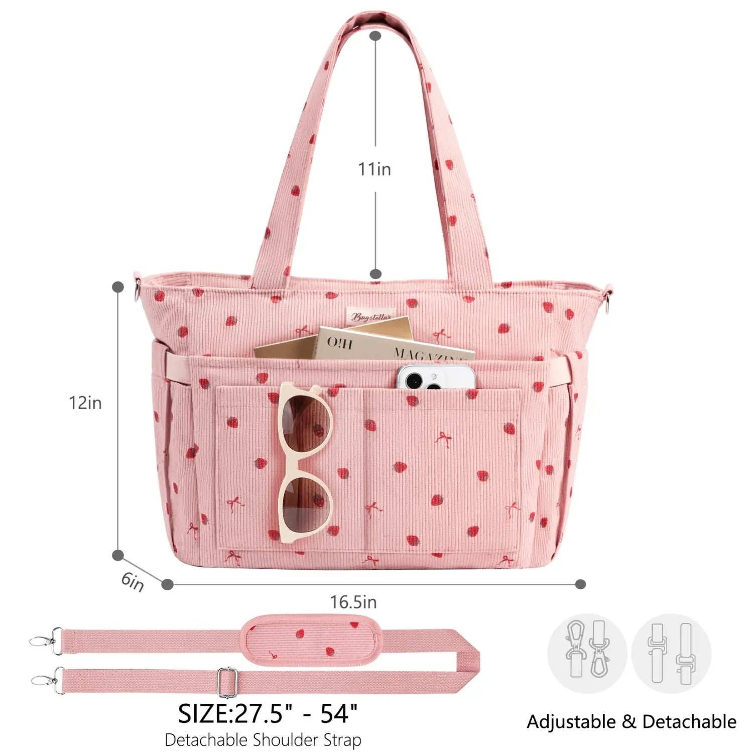 Large Corduroy Tote Bag