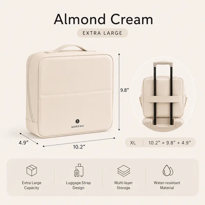Minimalist Vanity Travel Makeup Bag
