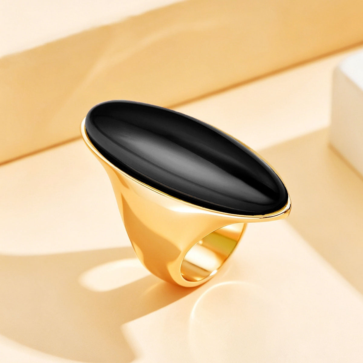 Oval Chunky Crystal Ring