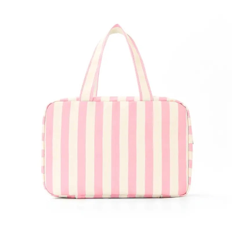 Striped Hanging Toiletry Bag