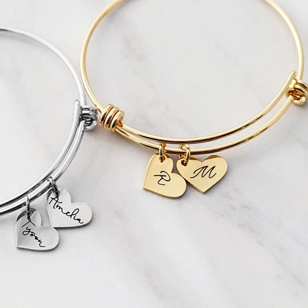 Personalized Family Bangle Bracelet - Veinci