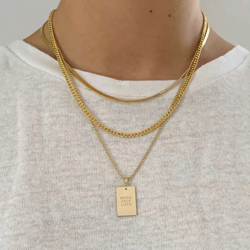 Positive Affirmation Engraved Necklaces - Veinci