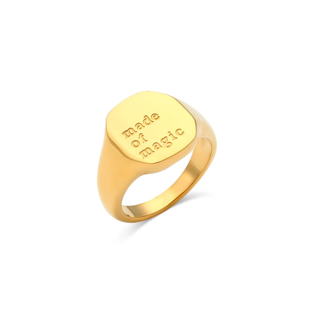 Positive Affirmation Engraved Rings - Veinci