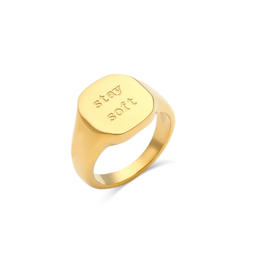 Positive Affirmation Engraved Rings - Veinci