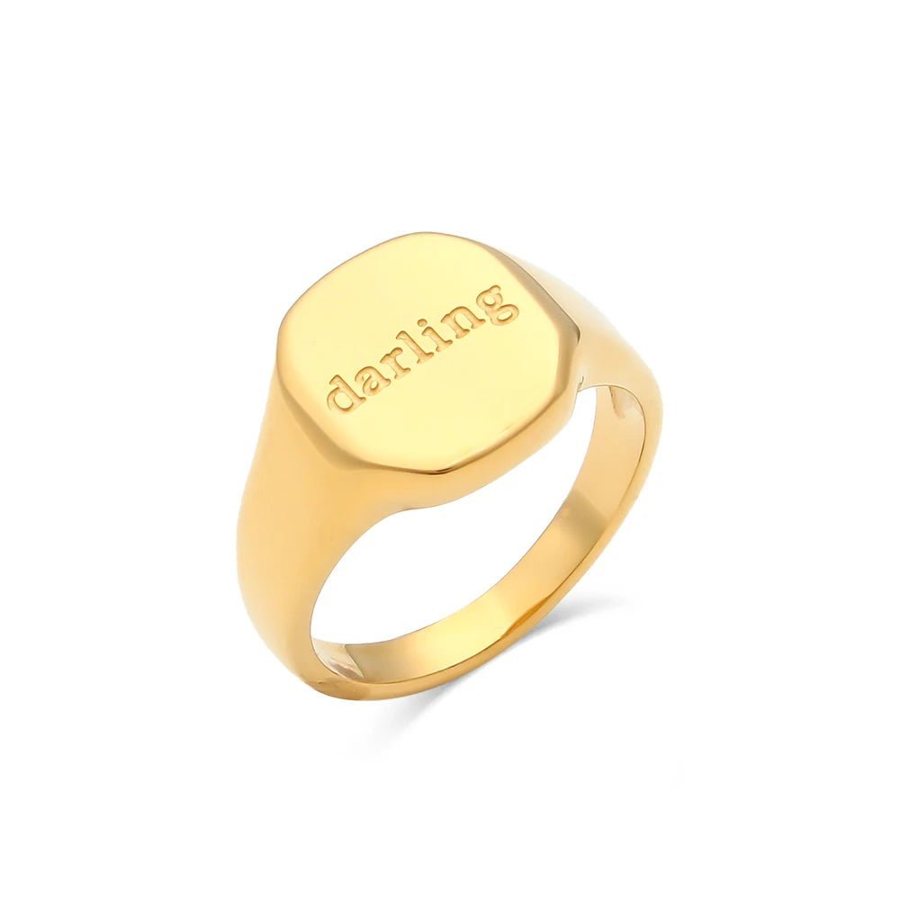 Positive Affirmation Engraved Rings - Veinci
