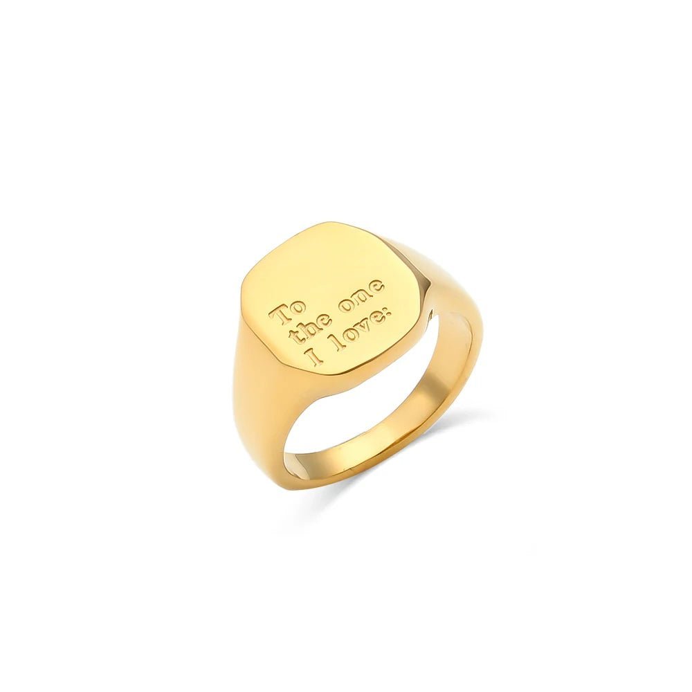 Positive Affirmation Engraved Rings - Veinci