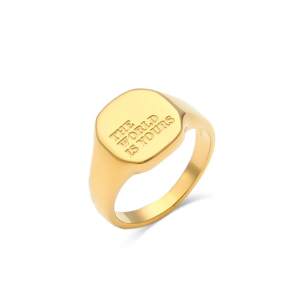 Positive Affirmation Engraved Rings - Veinci