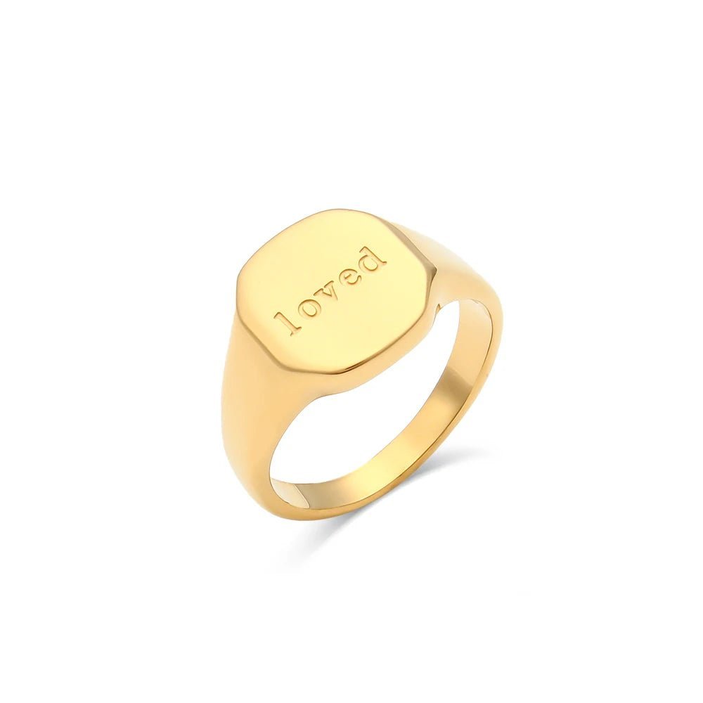 Positive Affirmation Engraved Rings - Veinci