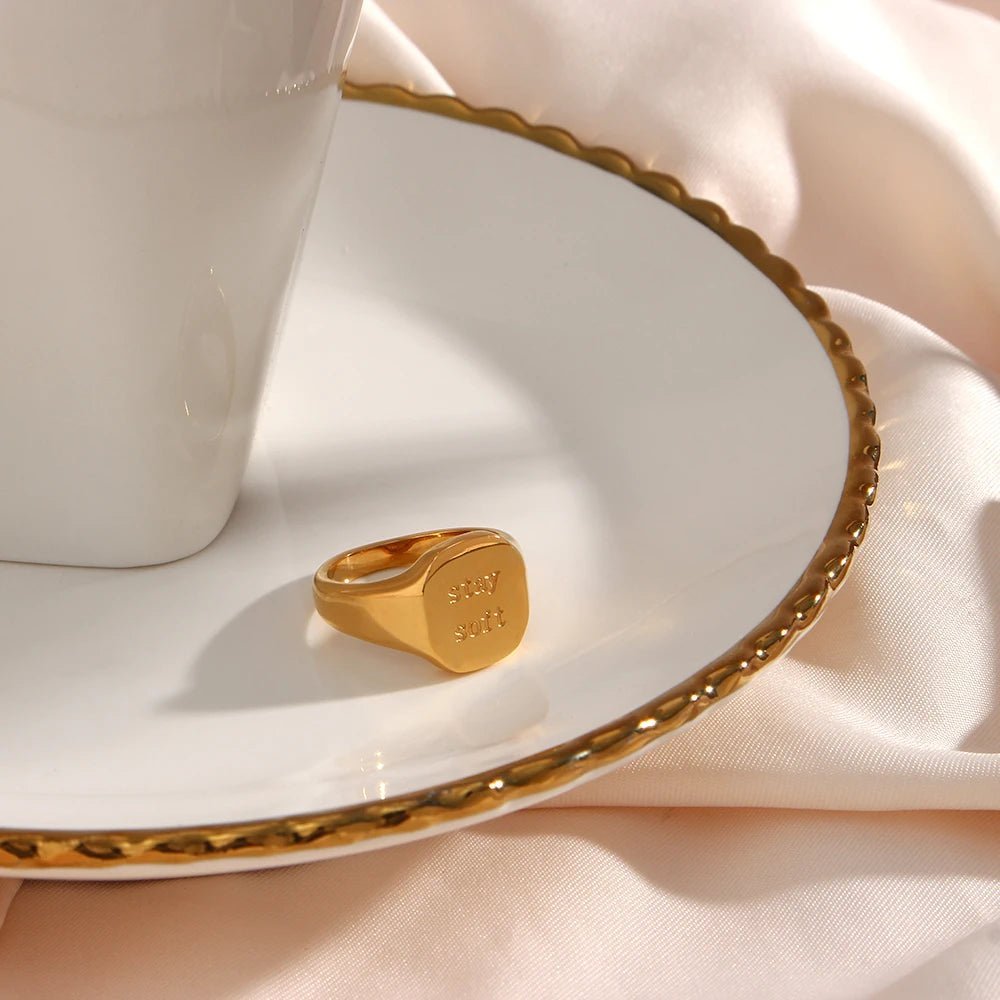 Positive Affirmation Engraved Rings - Veinci