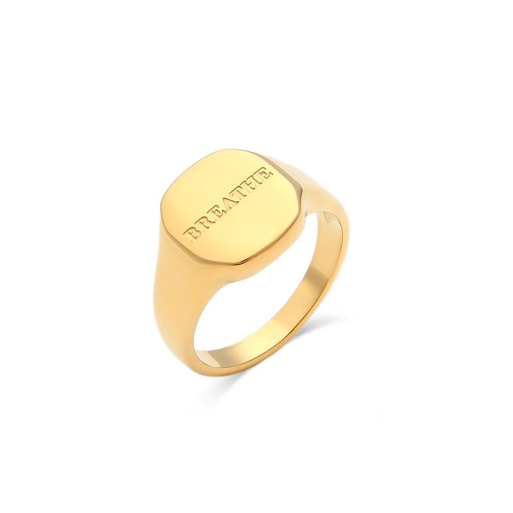 Positive Affirmation Engraved Rings - Veinci