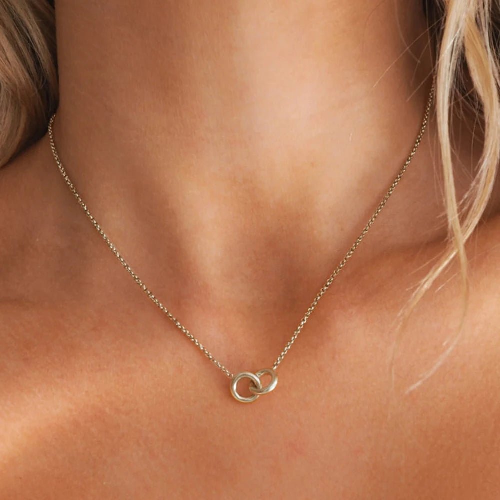 S925 Dainty Forever Linked Necklace - Veinci