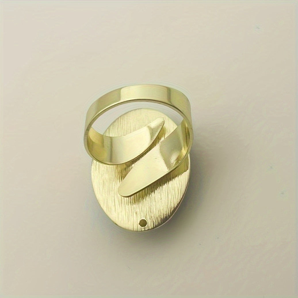 18k Vintage Leopard Statement Ring
