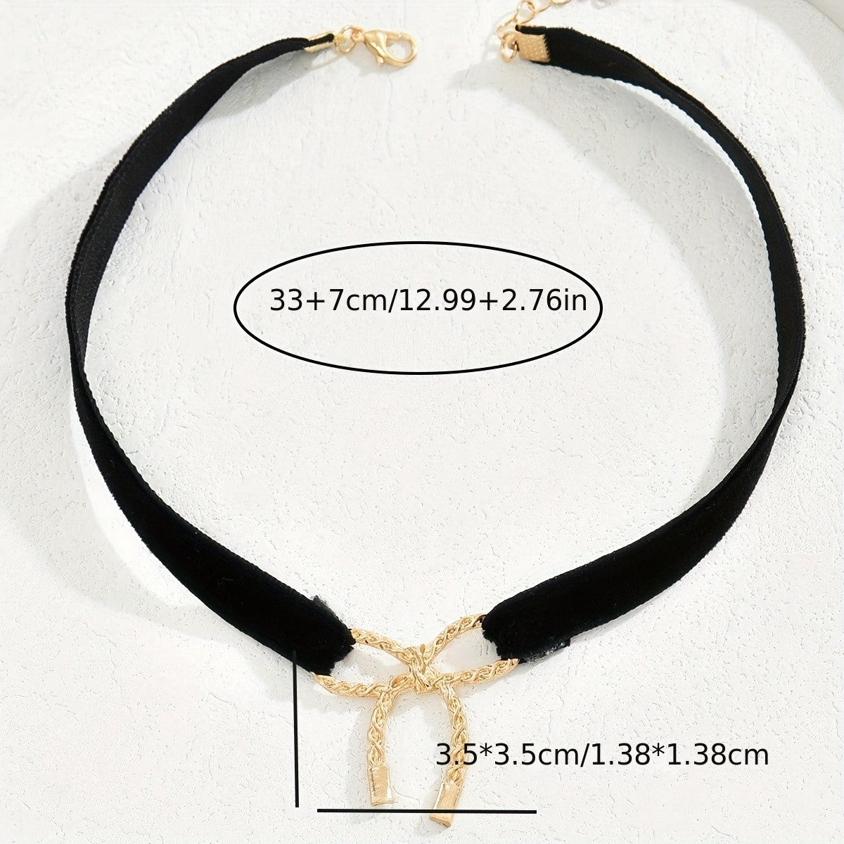 Dainty Twist Bow Velvet Choker Necklace