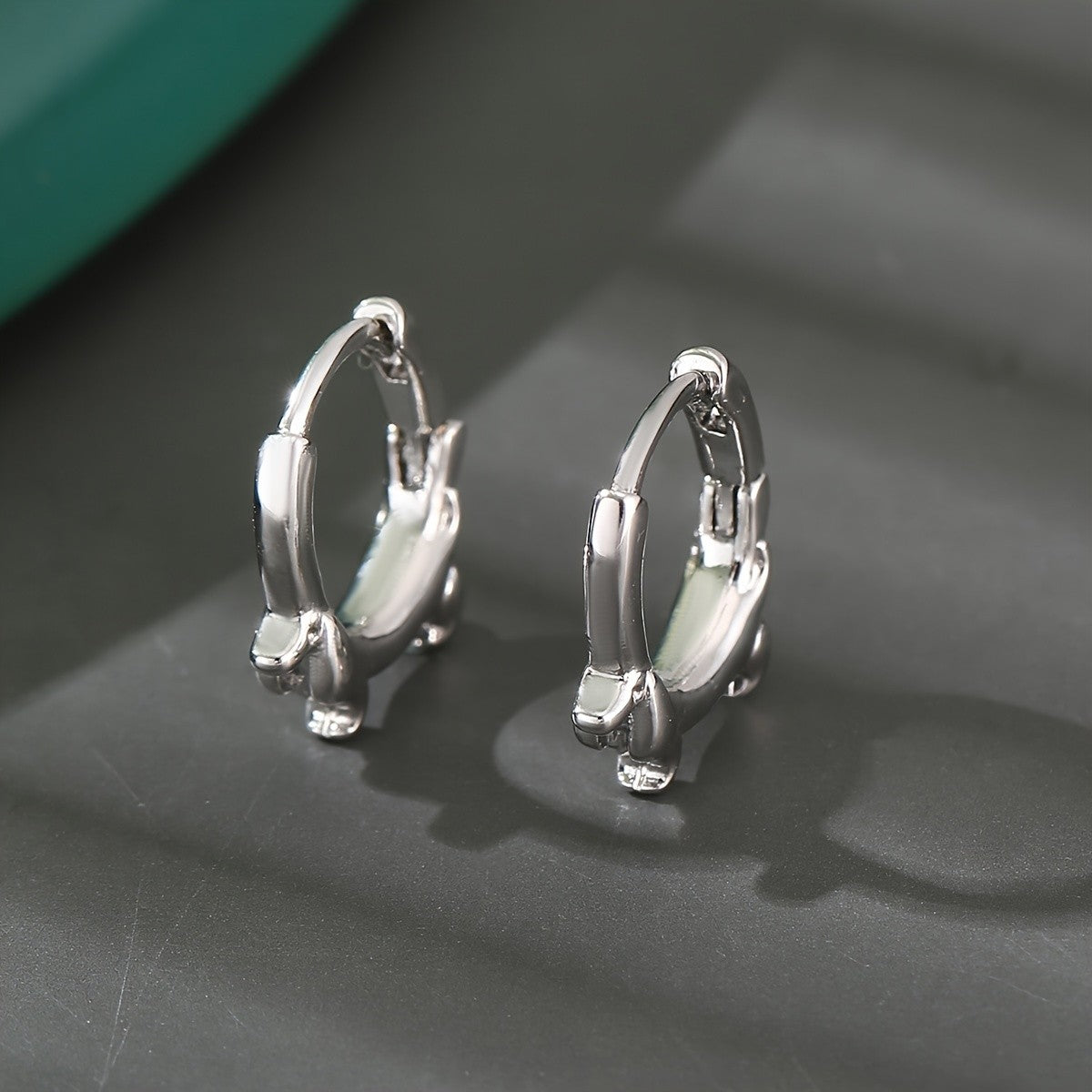 Dainty Dachshund Hoop Earrings