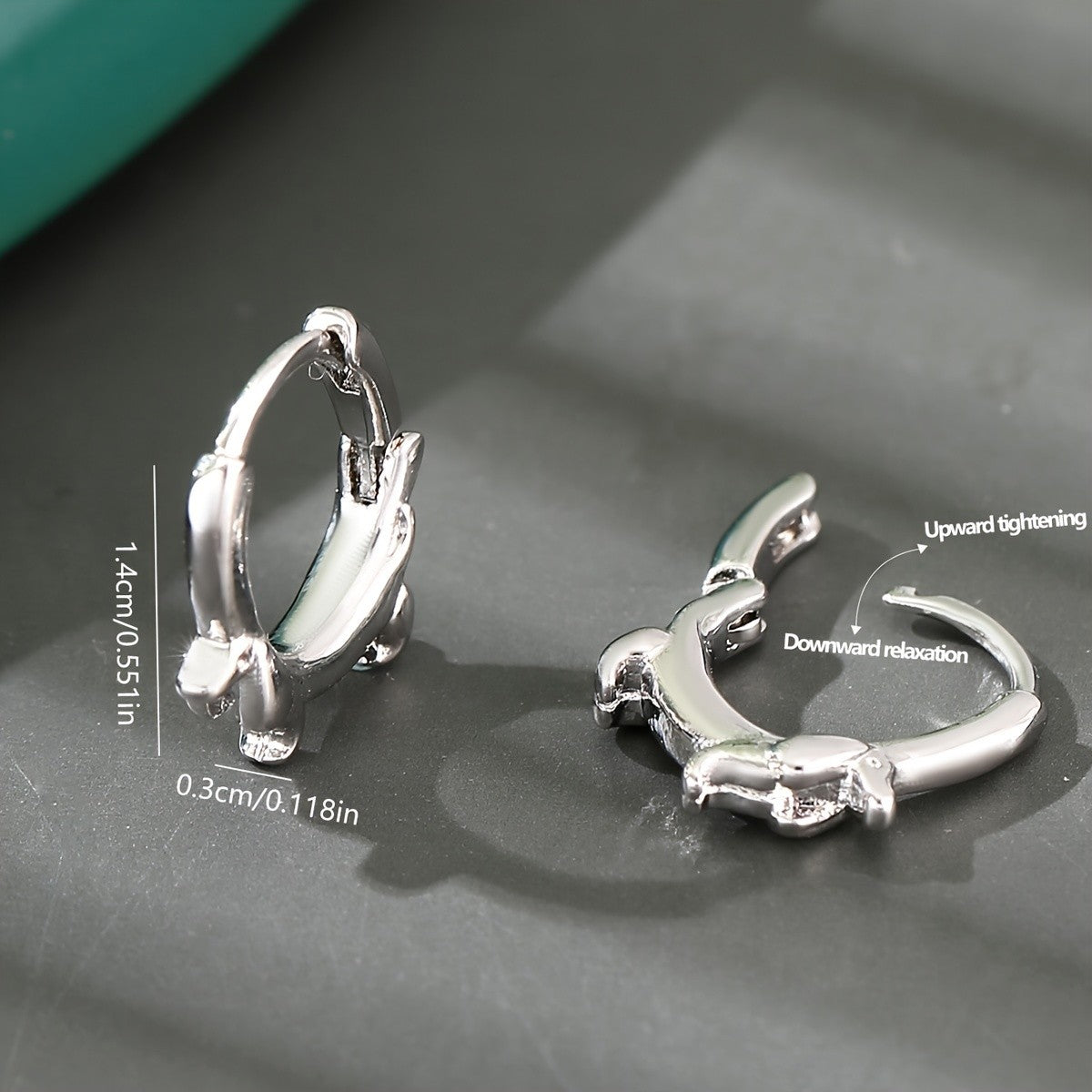 Dainty Dachshund Hoop Earrings