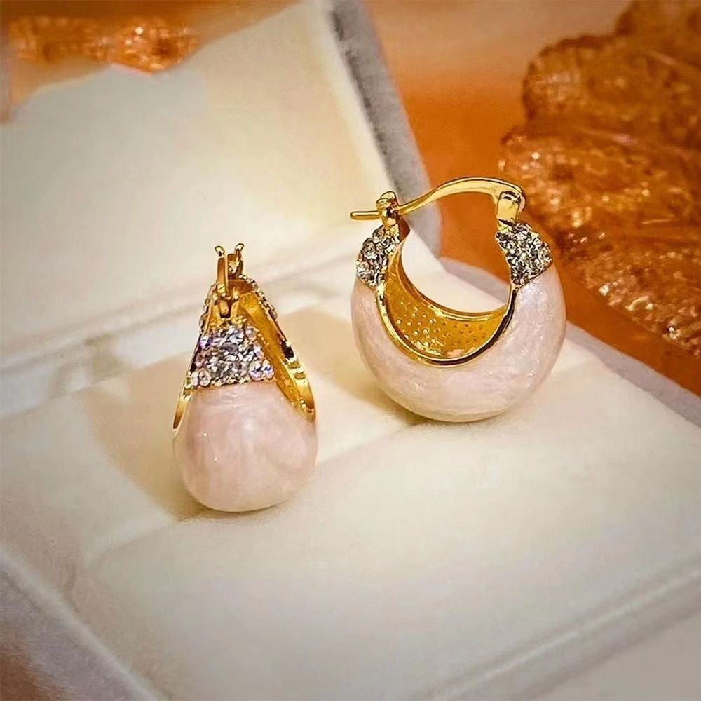 S925 Elegant Green Drop Earrings