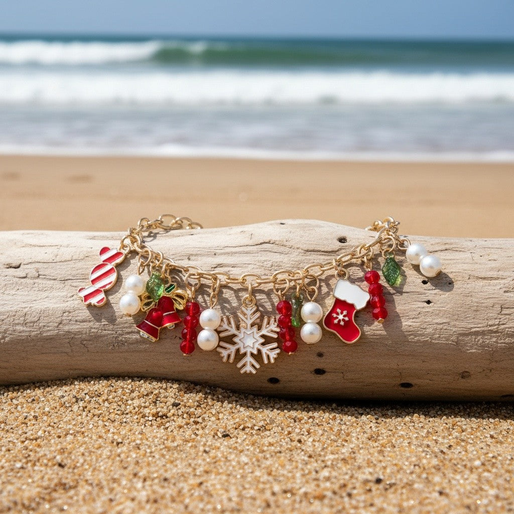 Festive Snowflake Charm Bracelet