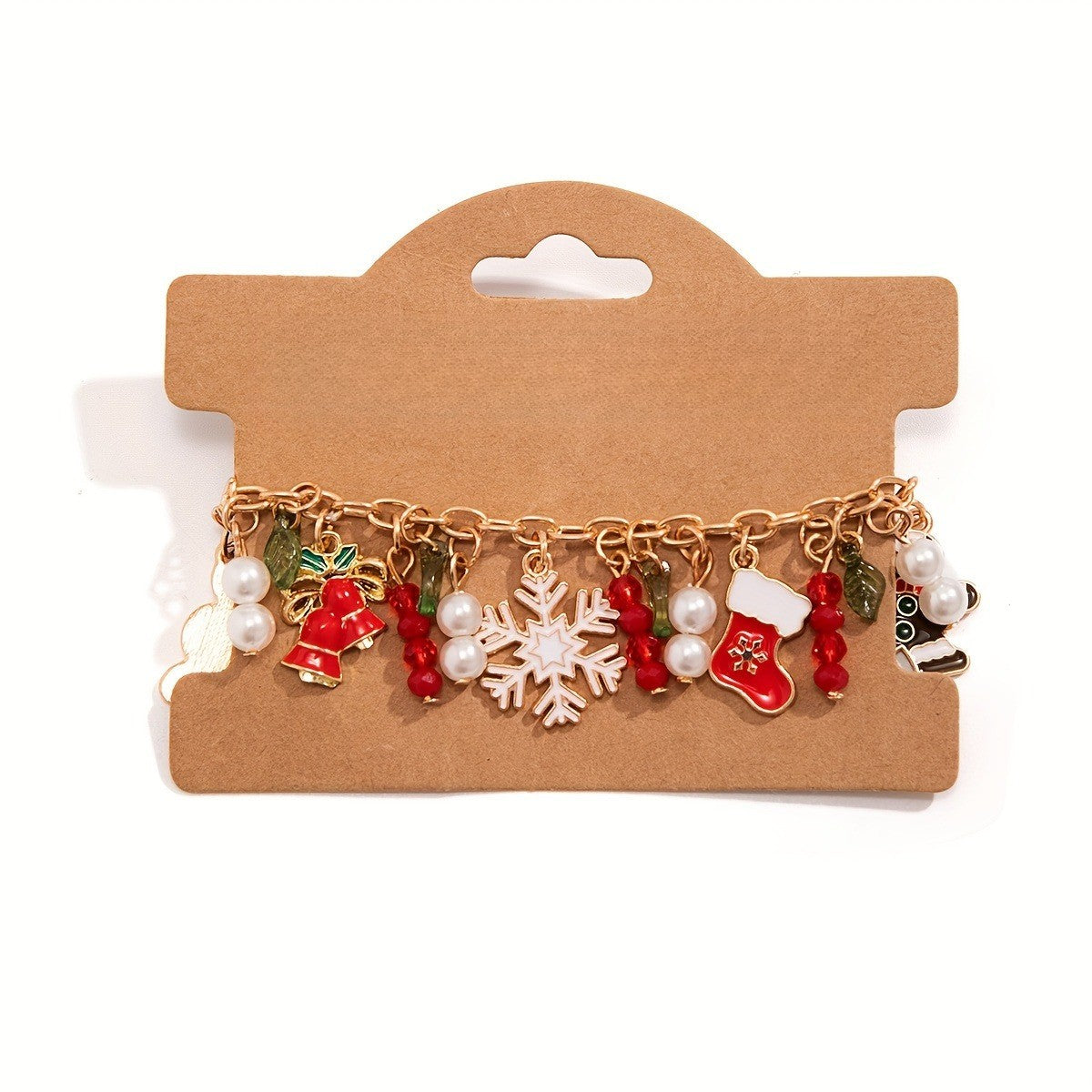 Festive Snowflake Charm Bracelet