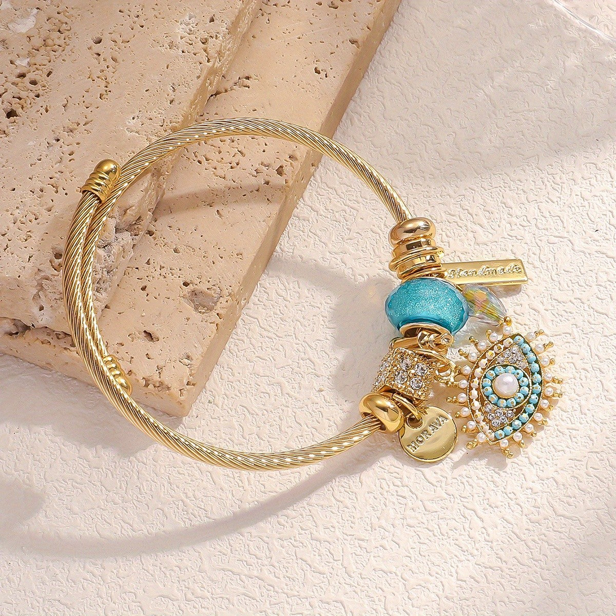 Boho Evil Eye Charm Bracelet