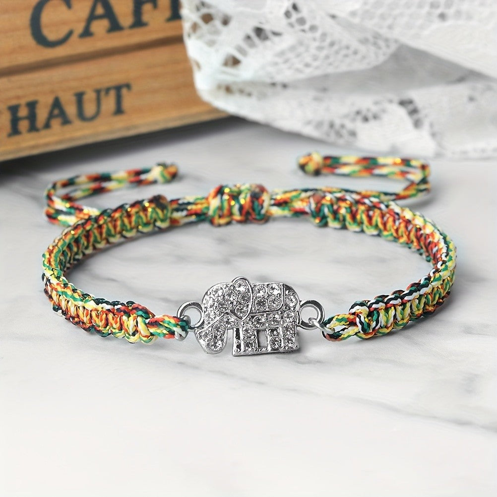 Adjustable Cute Elephant Bracelet