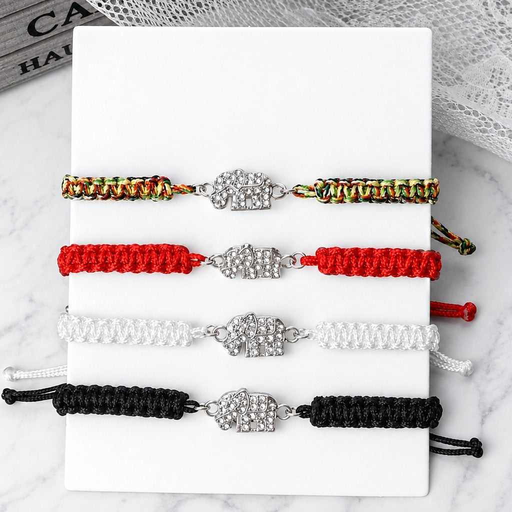 Adjustable Cute Elephant Bracelet