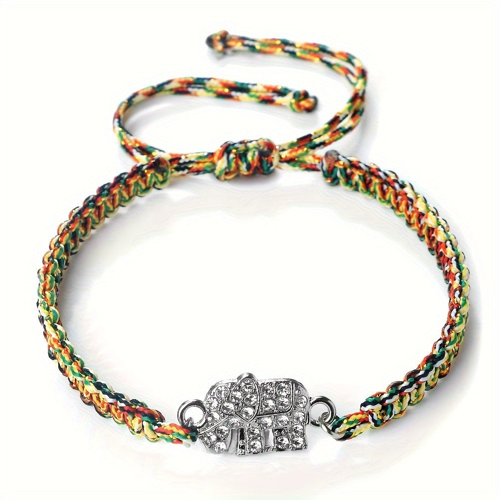 Adjustable Cute Elephant Bracelet