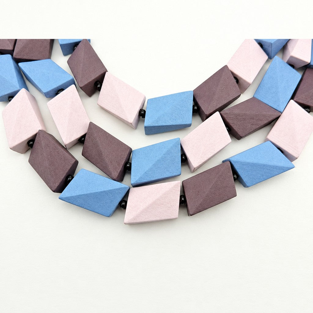 Boho Geometric Block Statement Necklace