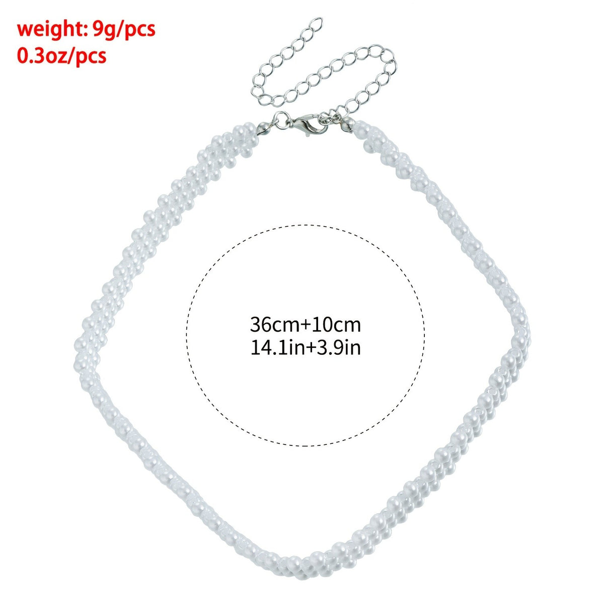 Elegant Multi-Strand Pearl Choker Necklace