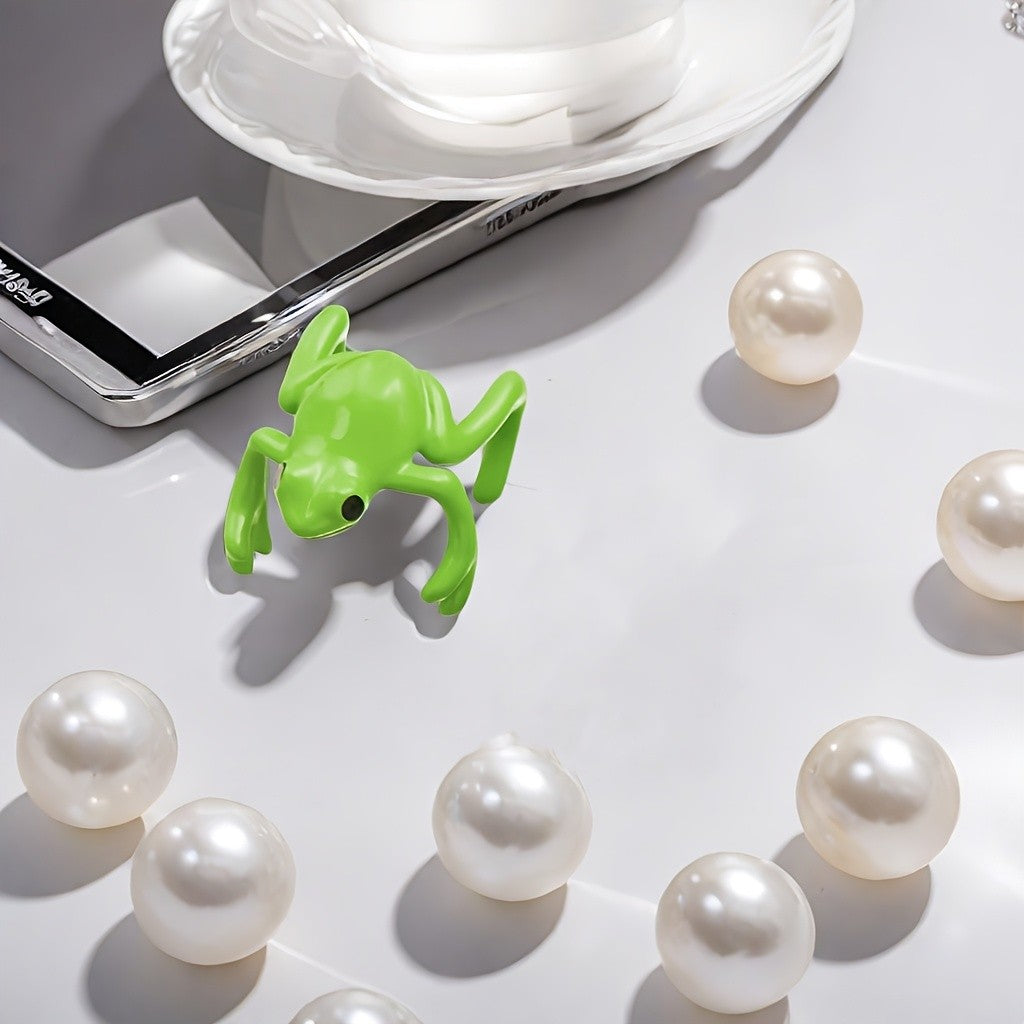 Cute Green Frog Ear Cuff