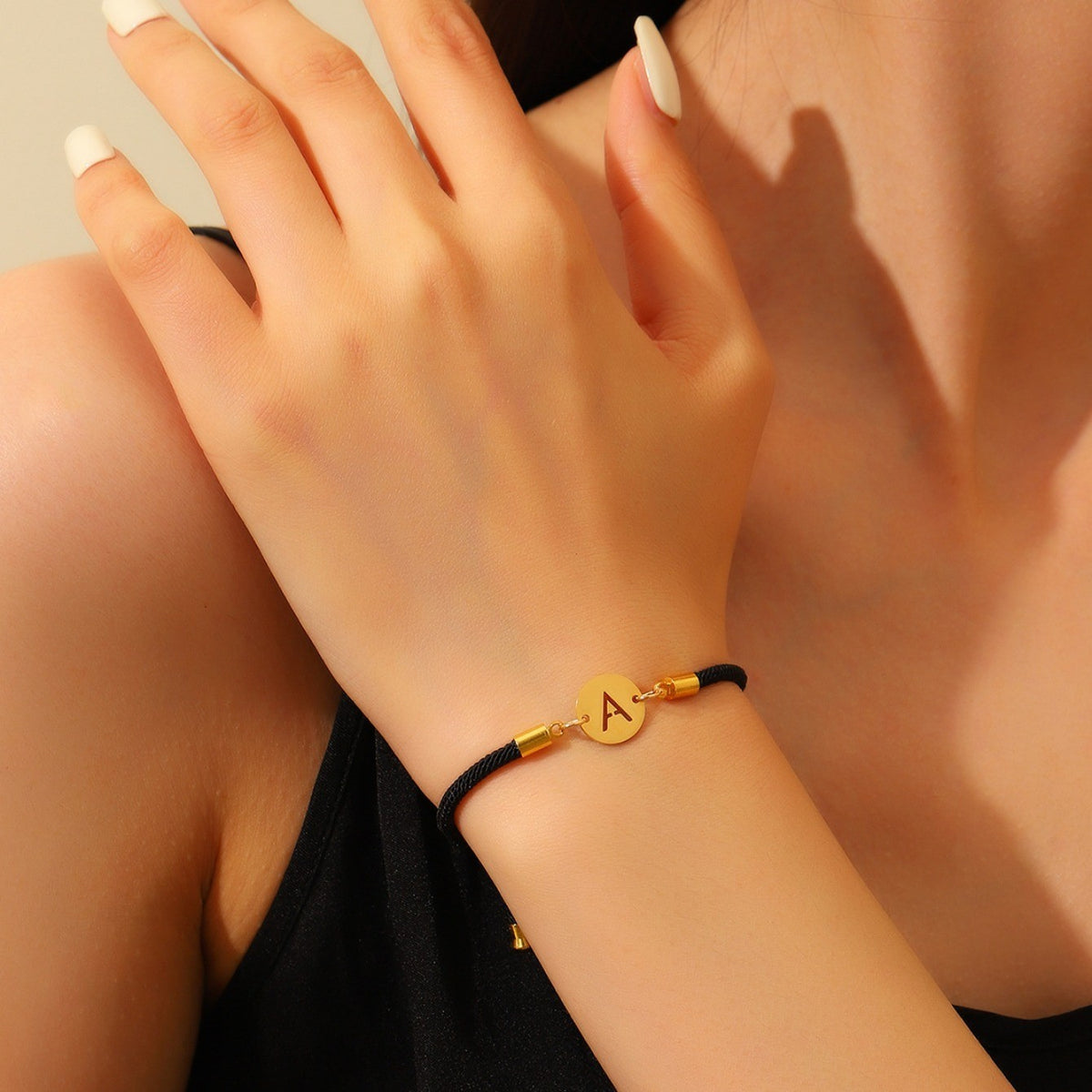 Dainty Initial Letter Bracelet