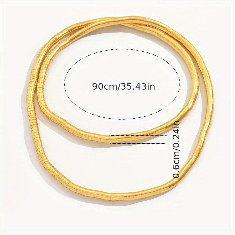 Classy Interlocking Loop Choker Necklace
