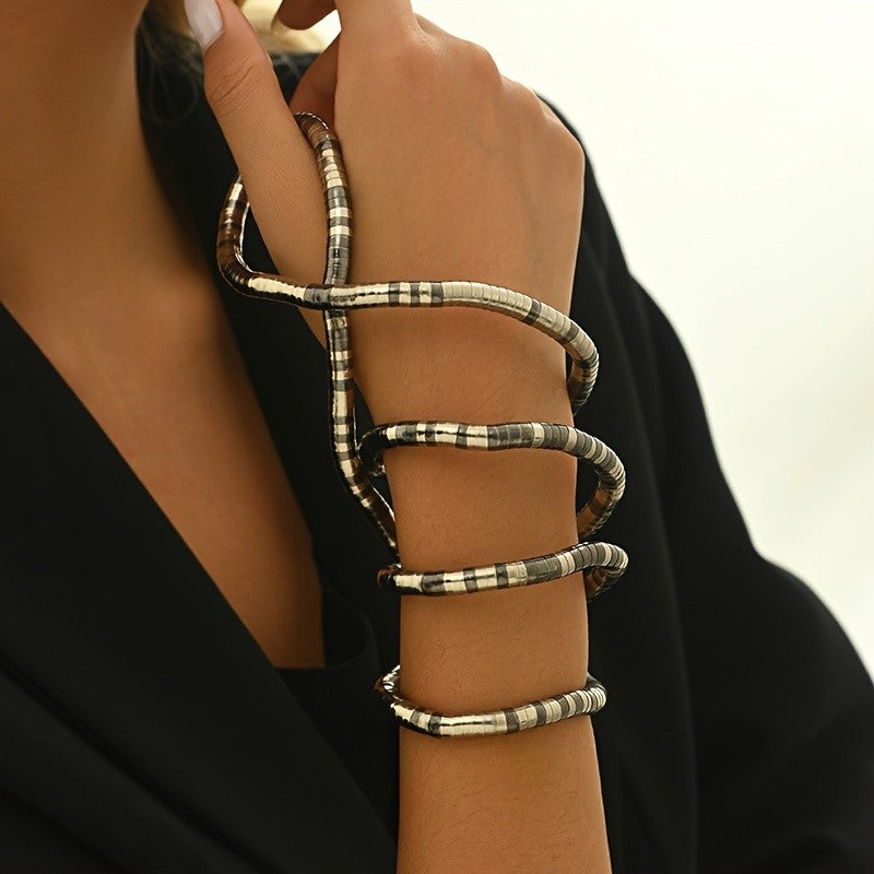 Vintage Inspired Snake Cuff Bracelet