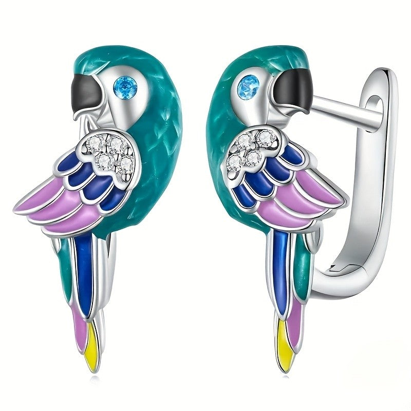 Cute Colorful Parrot Earrings