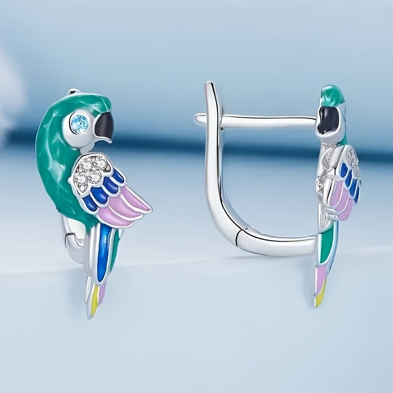 Cute Colorful Parrot Earrings