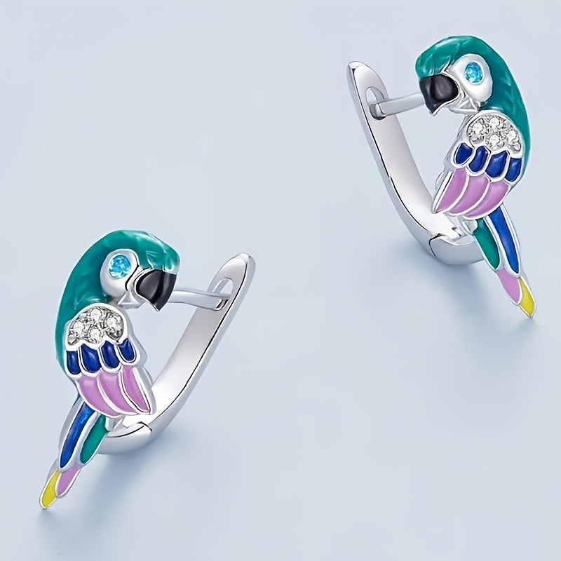 Cute Colorful Parrot Earrings