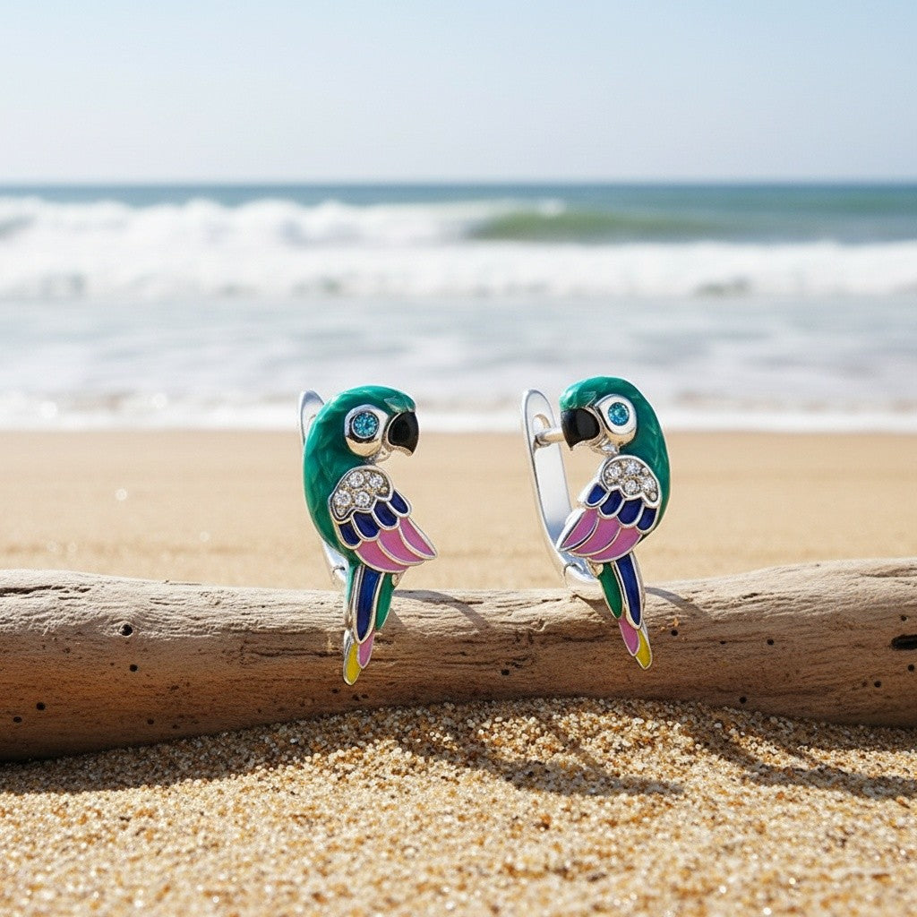 Cute Colorful Parrot Earrings