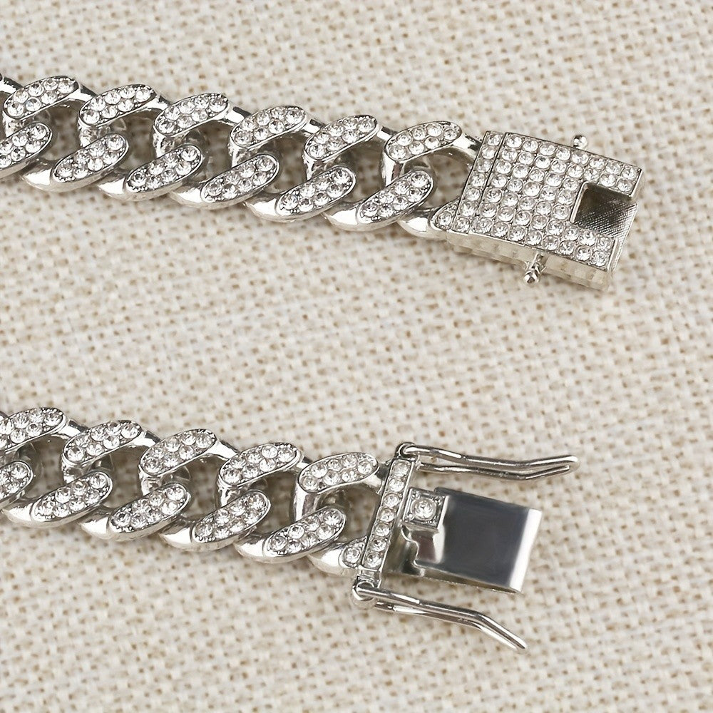 Iced Out Ankh Cuban Link Necklace