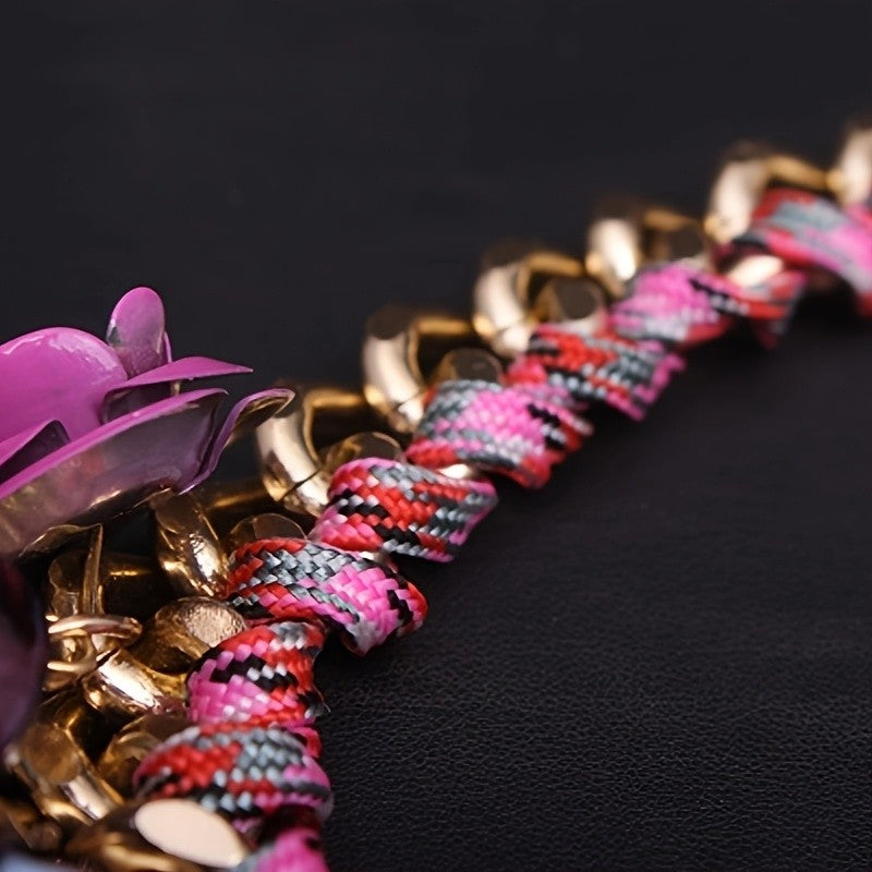 Boho Floral Statement Necklace