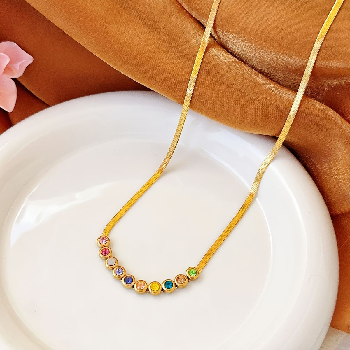 18k Classy Multi-Color CZ Bracelet