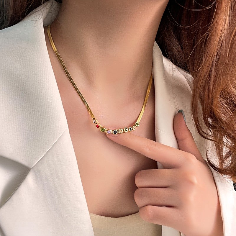 18k Classy Multi-Color CZ Bracelet