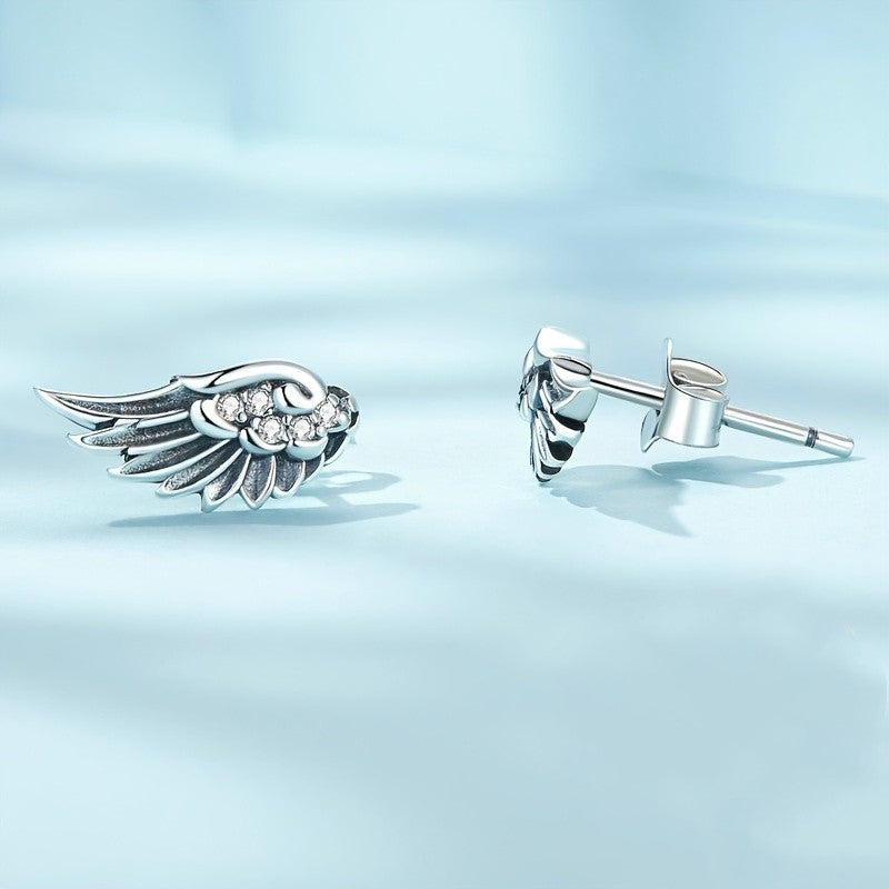 Dainty Angel Wing Earrings
