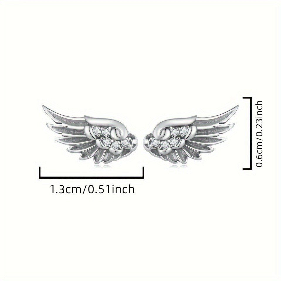Dainty Angel Wing Earrings