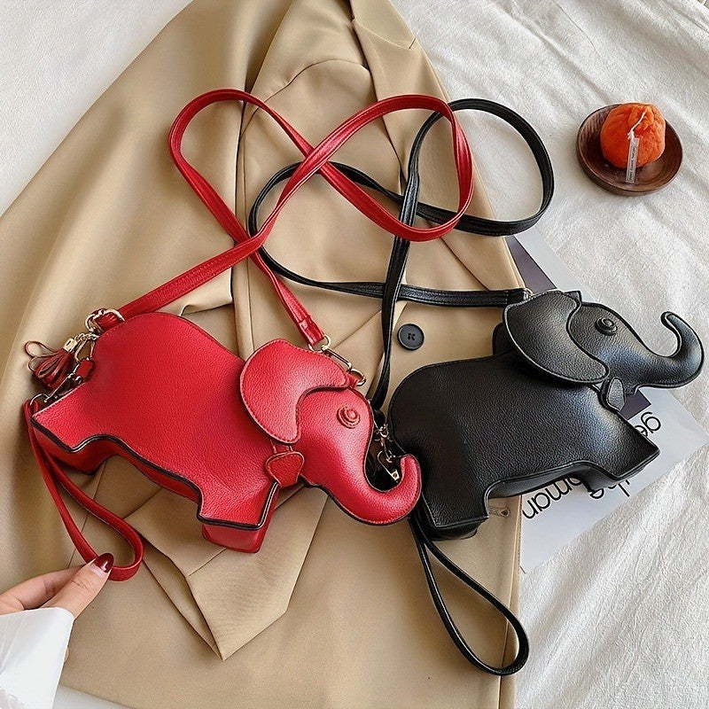 Whimsical Elephant Shape Crossbody Bag