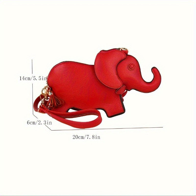 Whimsical Elephant Shape Crossbody Bag
