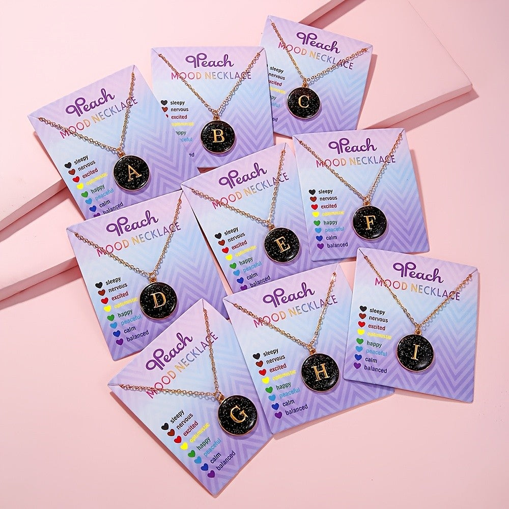 Dainty Color Changing Initial Necklace