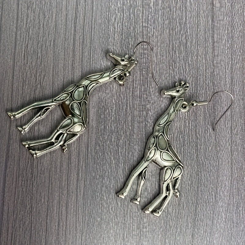 Cute Vintage Giraffe Dangle Earrings