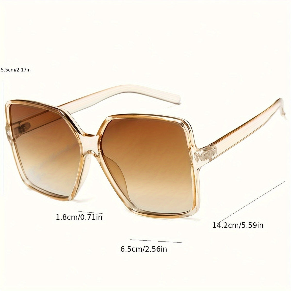 Classy Oversized Geometric Sunglasses