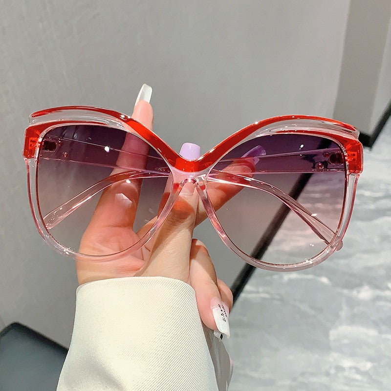 Oversized Red Butterfly Sunglasses