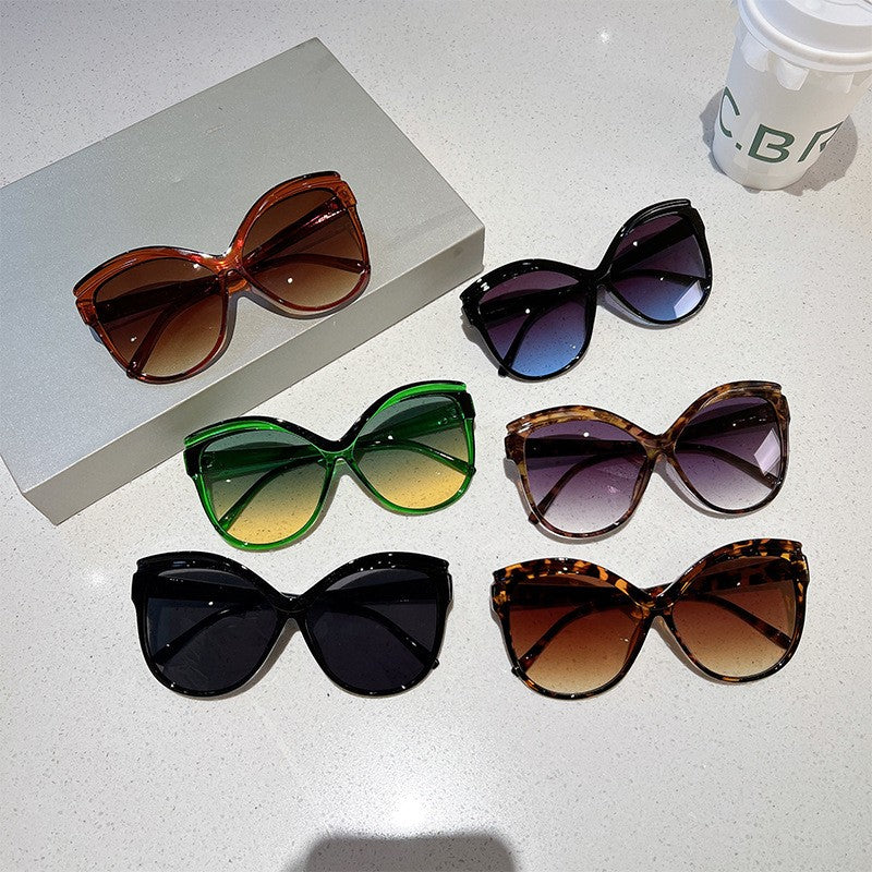 Oversized Red Butterfly Sunglasses